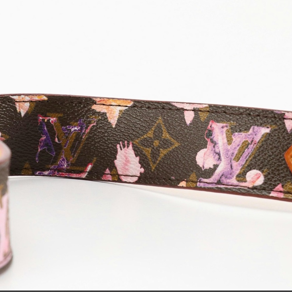 Louis Vuitton x Richard Prince Monogram Watercolor Canvas and Leather Belt - Picture 8 of 10
